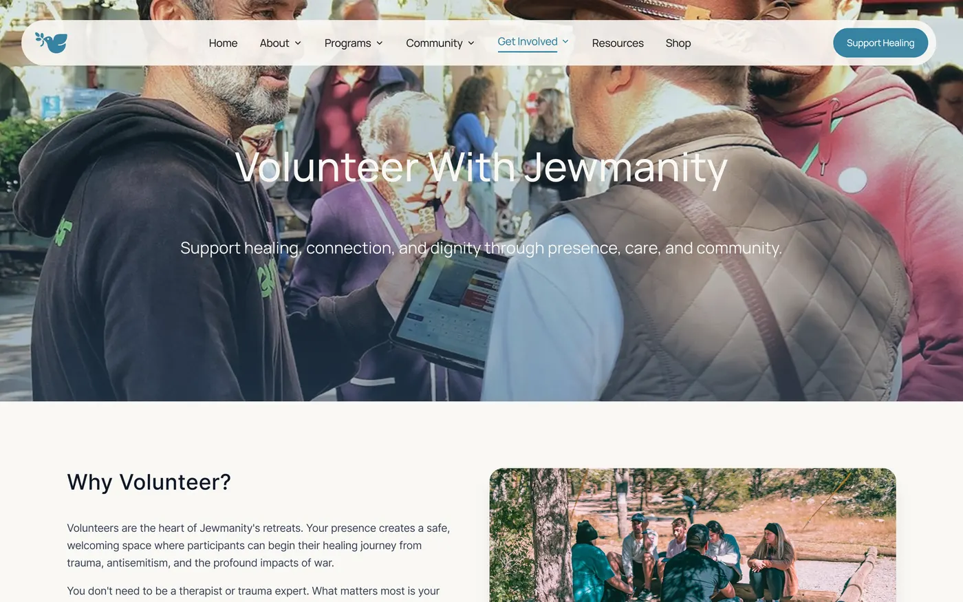 Jewmanity — Get Involved — Volunteer