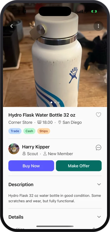 Trade Up — Listing