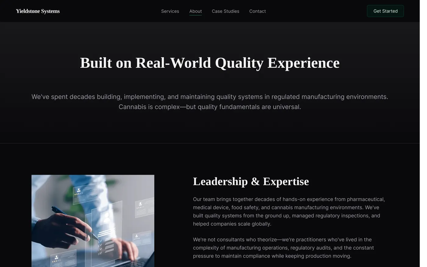 Yieldstone Systems — About the practice